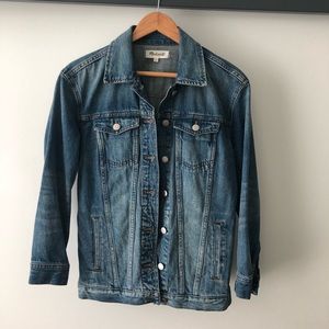 Madewell oversized jean jacket in capstone wash